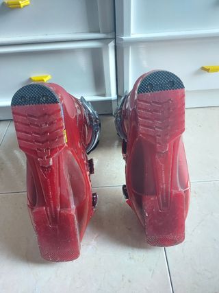 botas de esquí salomon rojas