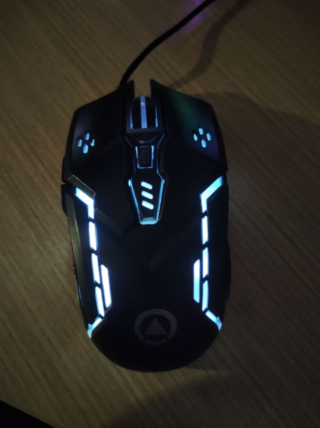 Ratón USB gaming LED RGB