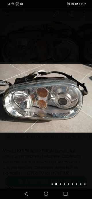 Faros Xenon Golf 4 GTI