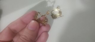 Pendientes estilo pandora dorado