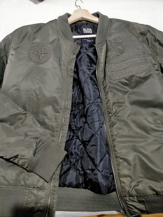 Bomber Cazadora Verde Black Squad