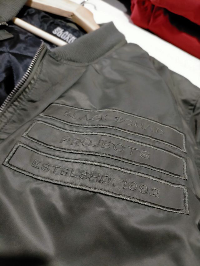 Bomber Cazadora Verde Black Squad