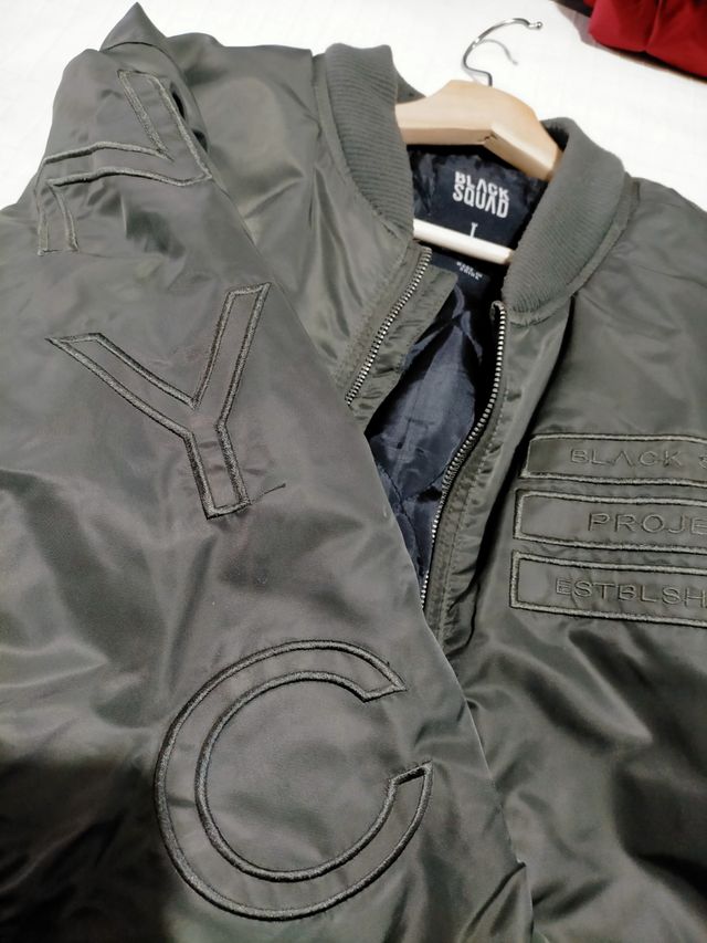 Bomber Cazadora Verde Black Squad