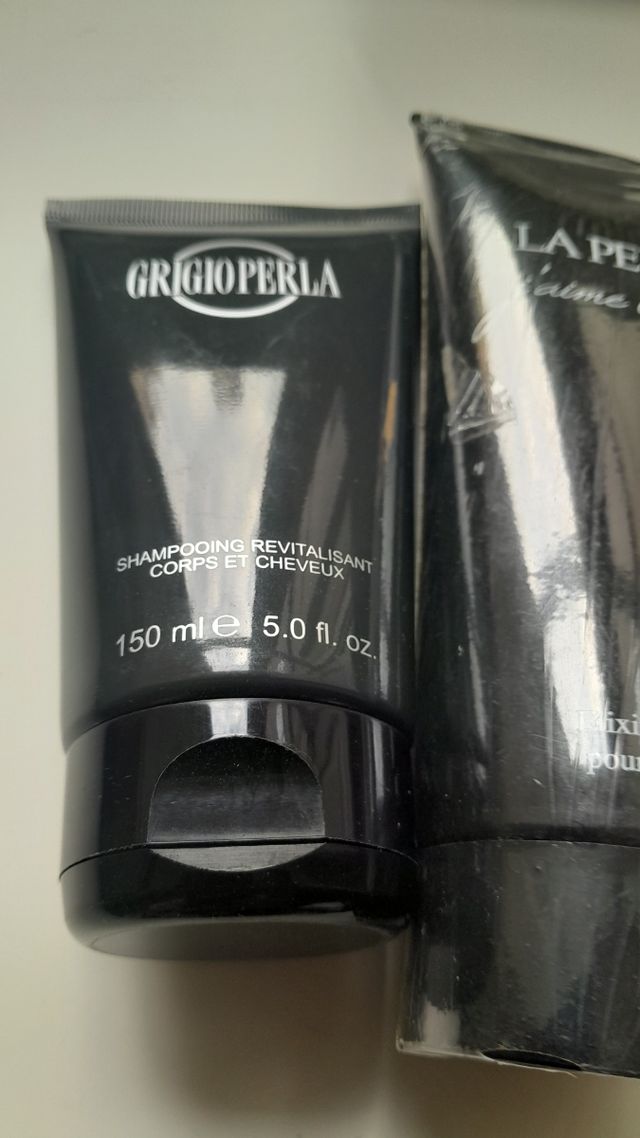 due gel douche uomo e donna (la perla)e(grigio per