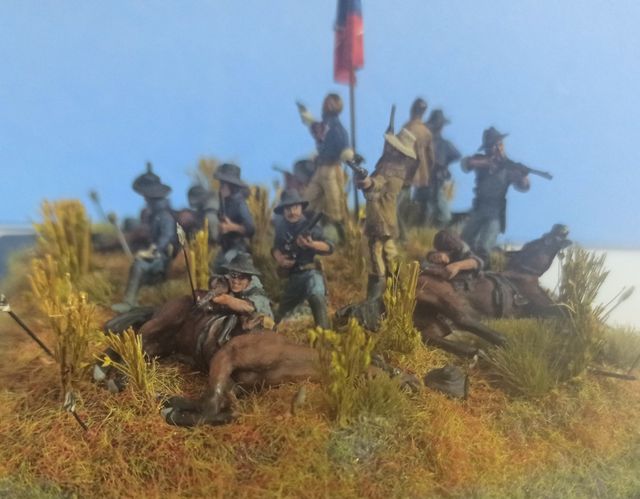 Diorama última batalla del general Custer