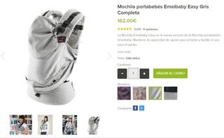 Mochila portabebes ergonómica Emeibaby