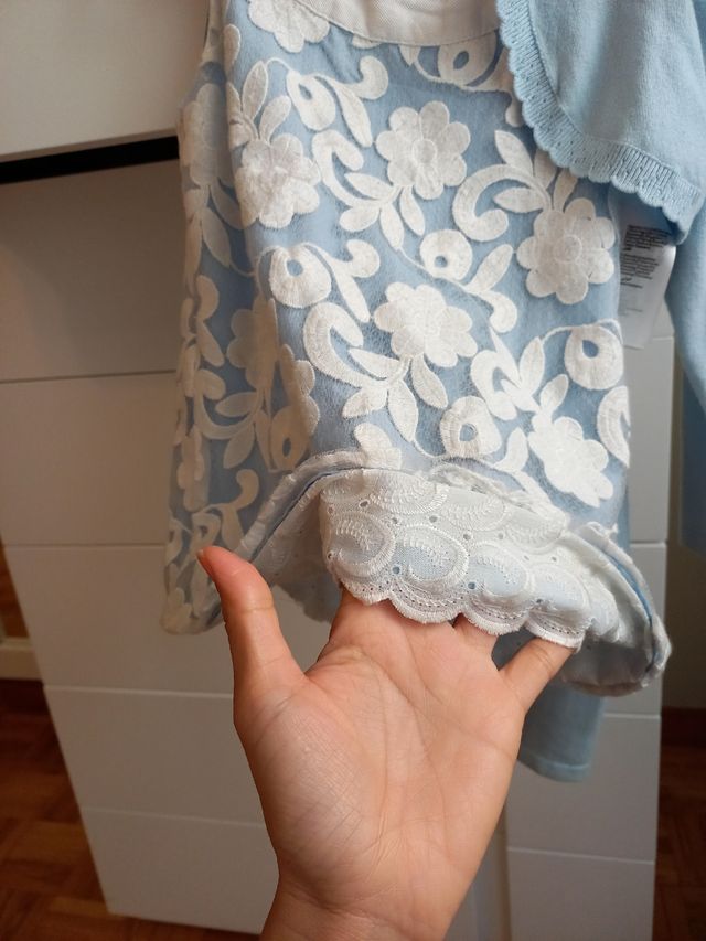 vestido mayoral con chaqueta t.3/4 años