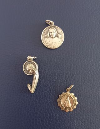 Lote 3 medallas plata