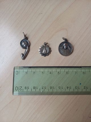 Lote 3 medallas plata