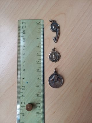 Lote 3 medallas plata