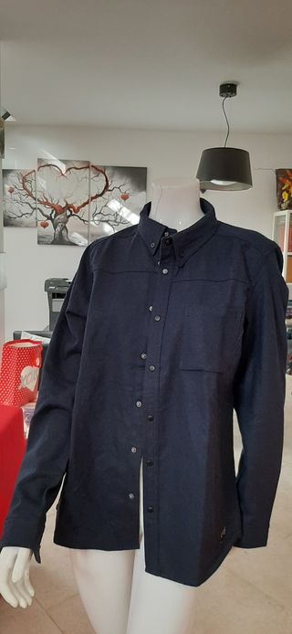 camicia trendy in misto lana