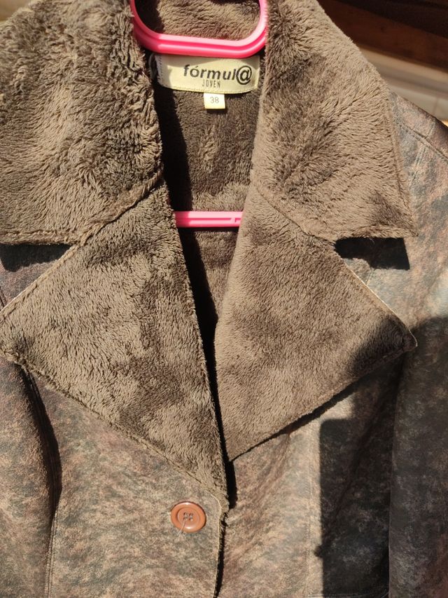 Abrigo  marrón talla 38