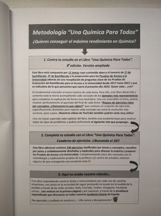 Libro preparatorio Química para PEVAU