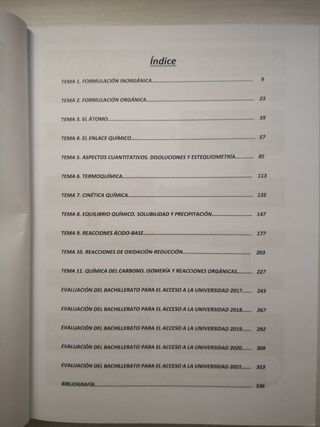 Libro preparatorio Química para PEVAU