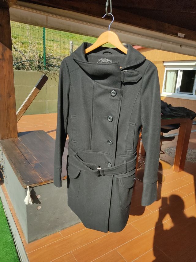 Abrigo de paño talla M