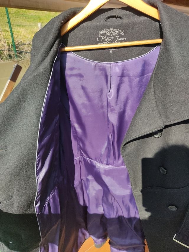 Abrigo de paño talla M