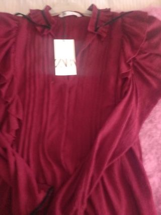 camisa Púrpura de Zara