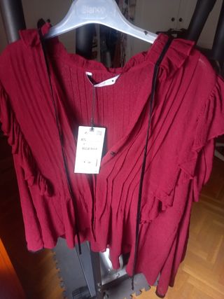 camisa Púrpura de Zara