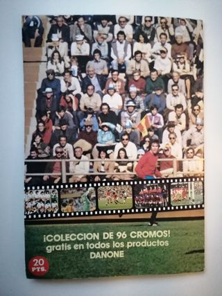 completo!! ALBUM CROMOS FUTBOL EN ACCION DANONE 82