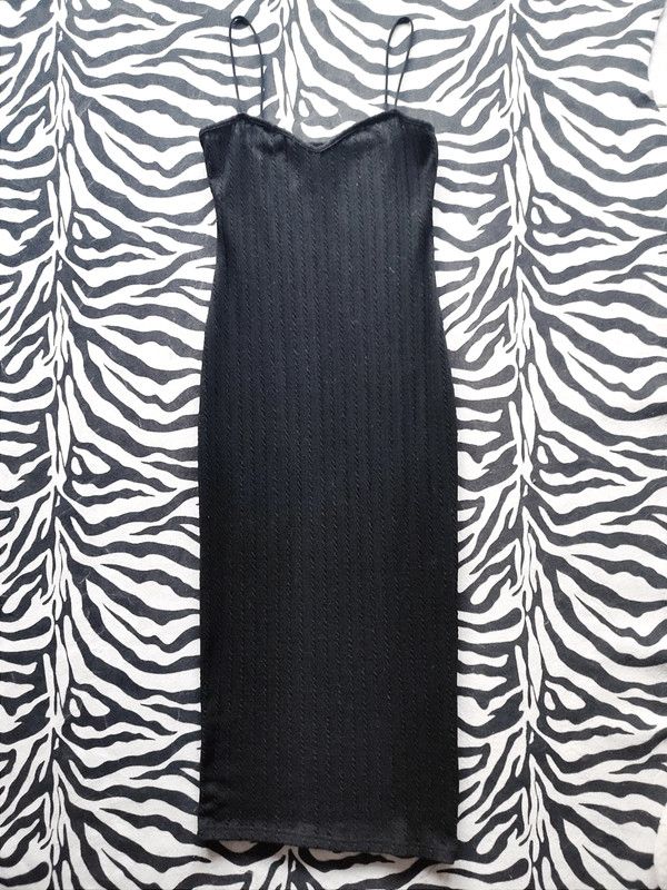 Shein Abito a tubino nero con scollo a cuore