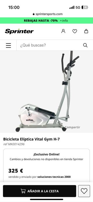 BICICLETA ELÍPTICA VITAL GYM