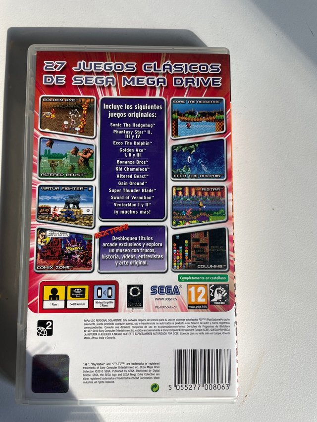 Juego Psp Megadrive Collection De Segunda Mano Por 10 EUR En Beasain En 