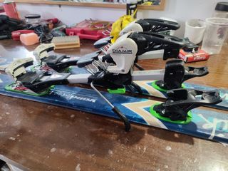 fijaciones esqui montaña diamir +stopers y crampon