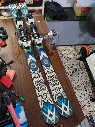 fijaciones esqui montaña diamir +stopers y crampon