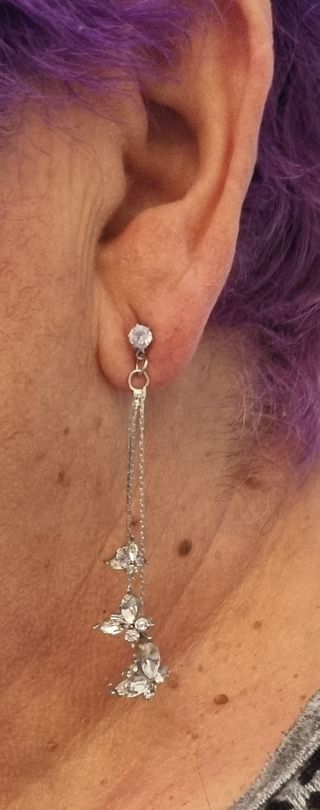 Pendientes de mujer de mariposas 🦋 de cristal