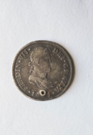 dos reales plata 1821