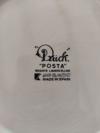 plato vintage San Claudio