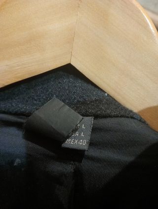 ABRIGO PAÑO ZARA T L