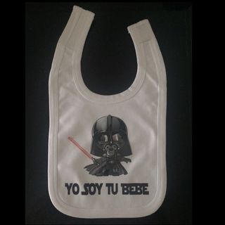 Babero blanco Yo soy tu bebé