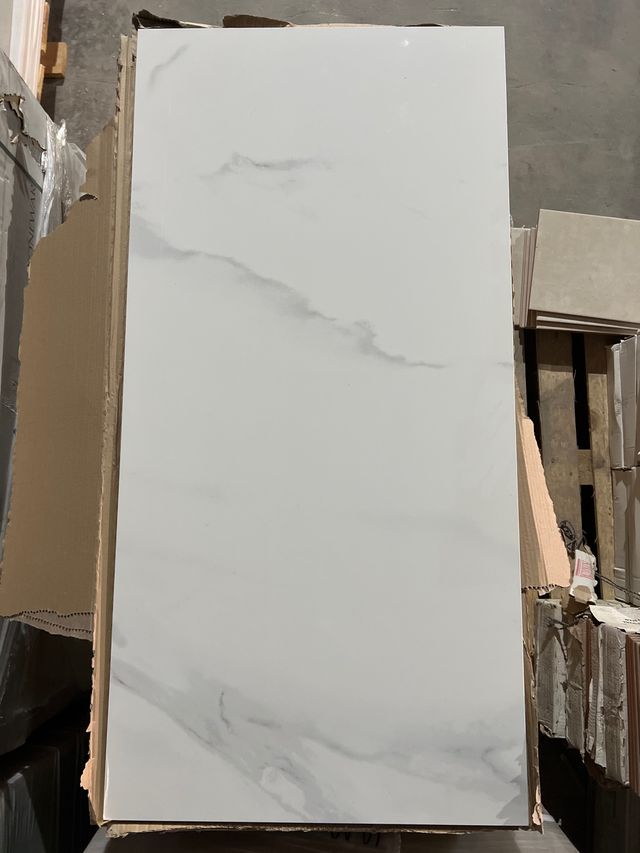 Porcelànico rect. 60x120 - ESTATUARIO-BRILLO