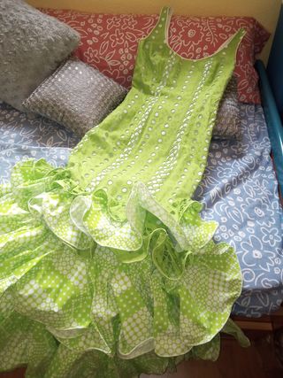 Traje de flamenca bordado. Modelo Angelines