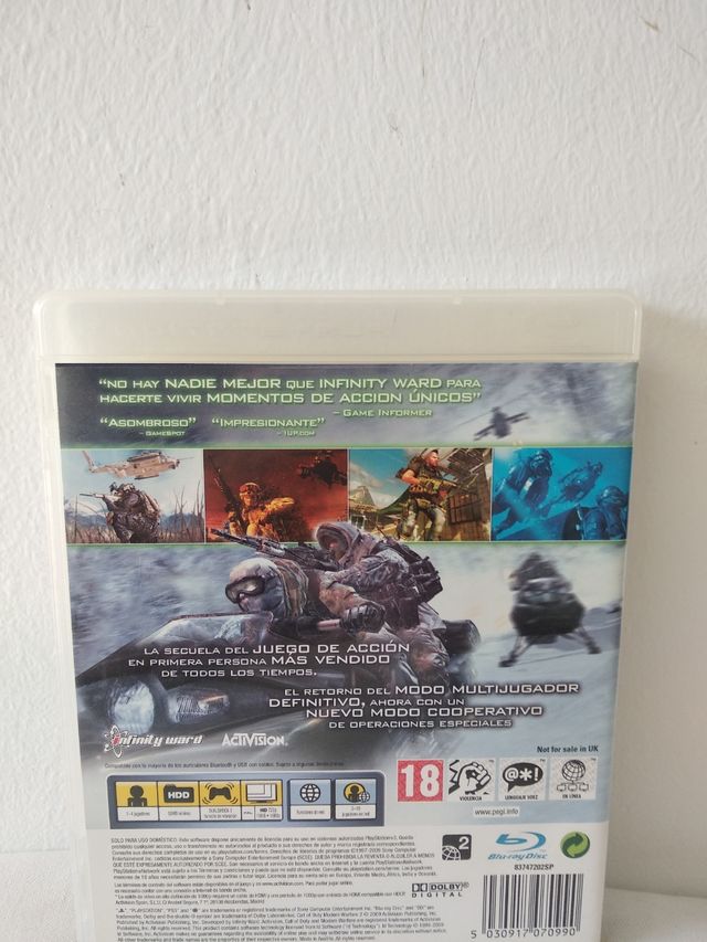 call of duty modern warfare 2 PS3 pal es