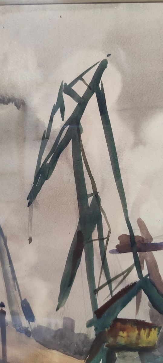 gran cuadro oleo de Ramón Barreiro bengoa firmado