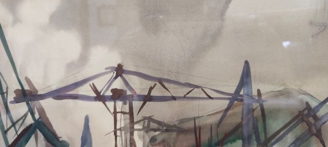 gran cuadro oleo de Ramón Barreiro bengoa firmado