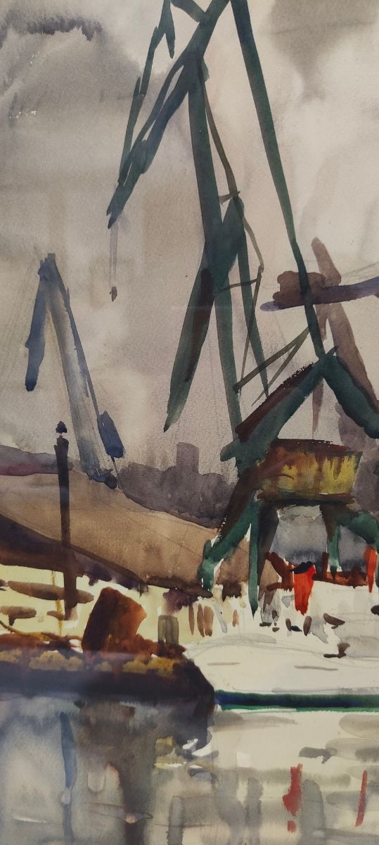 gran cuadro oleo de Ramón Barreiro bengoa firmado