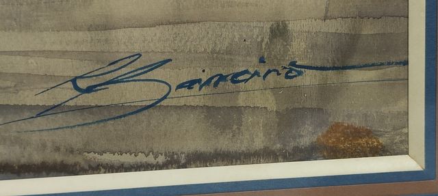 gran cuadro oleo de Ramón Barreiro bengoa firmado