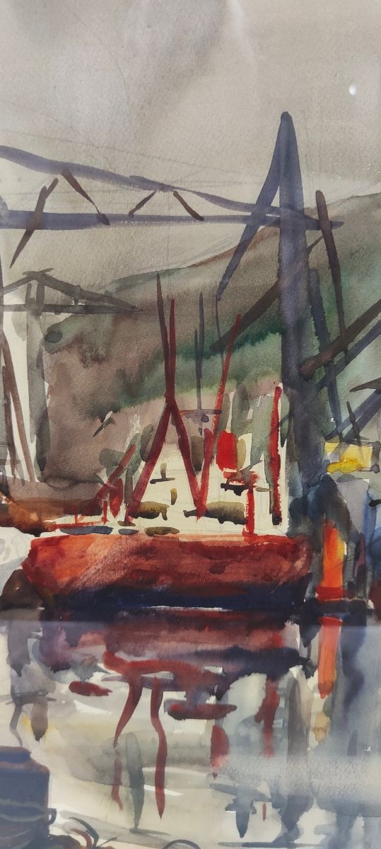 gran cuadro oleo de Ramón Barreiro bengoa firmado