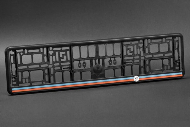Portamatricula para Porsche Gulf