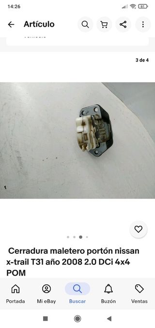 I120009 cerradura izq trasero Nissan x-trail T31