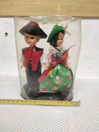 Coppia bamboline vintage "Dolomiti"