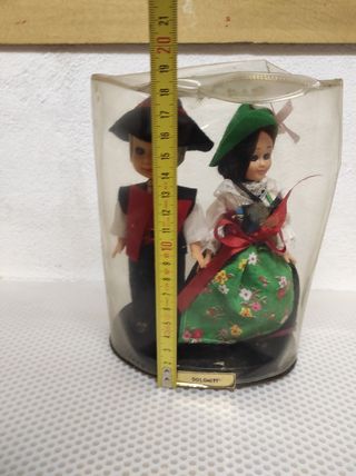 Coppia bamboline vintage "Dolomiti"