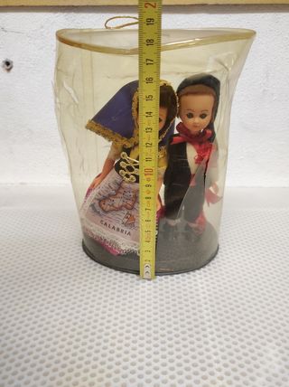 Coppia bamboline vintage "Calabria"