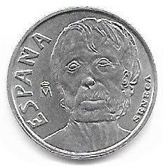 MONEDA ESPAÑA 1997. 10 Pesetas. Séneca. 