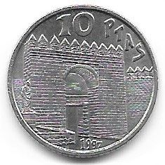 MONEDA ESPAÑA 1997. 10 Pesetas. Séneca. 