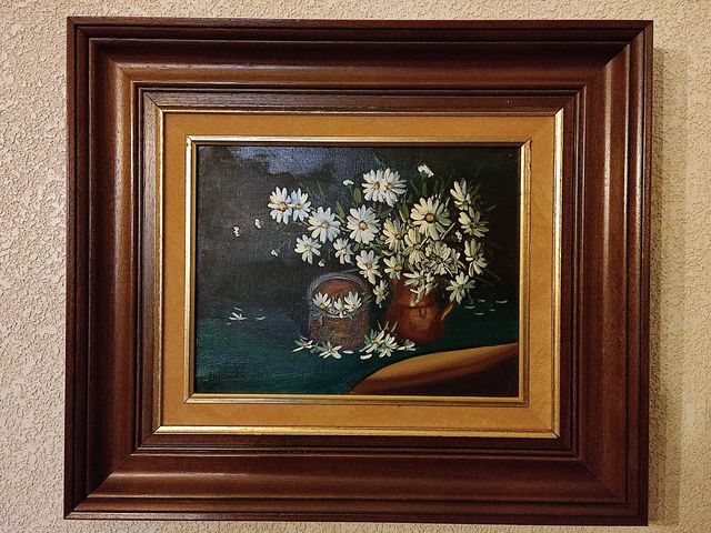 Cuadro de margaritas años 70-80