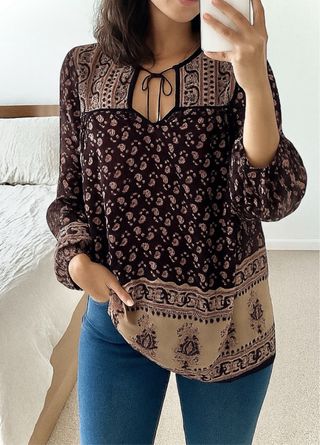 Blusa de Zara marrón 